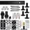 Quiet Glide Black 72 in. Single Bi-Fold Front Mount Sliding Barn Door Track and Hardware Kit NT.BF1500.FM.08-6 - alternate 3